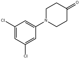 1-(3,5-디클로로페닐)피페리딘-4-one 구조식 이미지