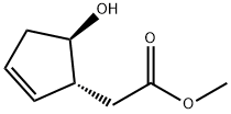 (-)-транс-2-МетоксикарбонилМетилциклопент-3-ен-1-ол структурированное изображение