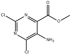 메틸5-아미노-2,6-디클로로피리미딘-4-카르복실레이트 구조식 이미지