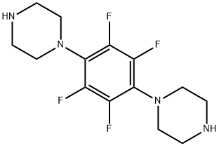 1,4-Dipierazino-2,3,5,6-tetrafluorobenzene 구조식 이미지