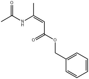 2-Butenoic acid, 3-(acetylaMino)-, phenylMethyl ester, (2Z)- Structure