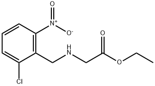 N-[(2-클로로-6-니트로페닐)메틸]글리신에틸에스테르 구조식 이미지
