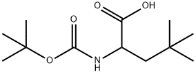 2-(tert-butoxycarbonylaMino)-4,4-diMethylpentanoic acid Structure