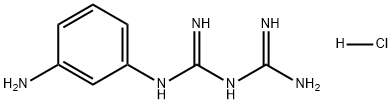 Imidodicarbonimidic diamide, N-(3-aminophenyl)-, hydrochloride (1:1) Structure