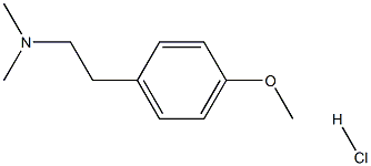 N,N-Dimethyl-4-methoxyphenethylamine hydrochloride Structure