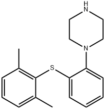1-[2-[(2,6-diMethylphenyl)thio]phenyl]- Piperazine Structure