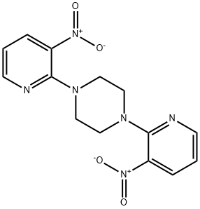 1,4-Bis(3-nitropyridin-2-yl)piperazine Structure
