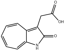 2-(2-oxo-1,2-dihydrocyclohepta[b]pyrrol-3-yl)acetic acid Structure