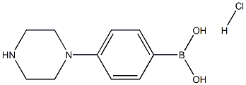 Boronic acid, [4-(1-piperazinyl)phenyl]-, Monohydrochloride (9CI) 구조식 이미지