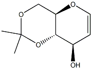 4,6-O-Isopropylidene-D-glucal, 97% 구조식 이미지