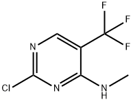 2-CHLORO-N-METHYL-5-(TRIFLUOROMETHYL)PYRIMIDIN-4-AMINE Structure