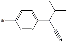 2-(4-BroMo-페닐)-3-메틸-부티로니트릴 구조식 이미지