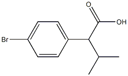 2-(4-BroMo-phenyl)-3-Methyl-butyric acid Structure