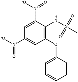 4',6'-Dinitro-2'-phenoxymethanesulfonanilide Structure