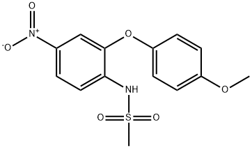 2'-(4-Methoxyphenoxy)-4'-nitroMethanesulfonanilide 구조식 이미지