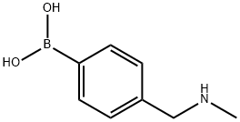 4-((MethylaMino)Methyl)phenylboronic acid Structure