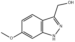 3-하이드록시메틸-6-메톡시-1H-인다졸 구조식 이미지