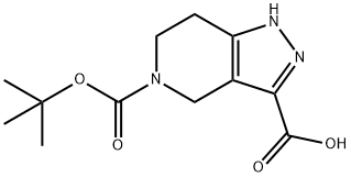 1,4,6,7-테트라히드로-피라졸로[4,3-c]피리딘-3,5-디카르복실산5-tert-부틸에스테르 구조식 이미지