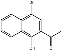 1-(4-broMo-1-히드록시나프탈렌-2-일)에타논 구조식 이미지