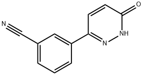 3-(6-Oxo-1,6-dihydro-3-pyridazinyl)benzonitrile, 97% 구조식 이미지