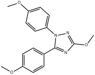 3-Methoxy-1,5-bis(4-Methoxyphenyl)-1H-1,2,4-triazole Structure