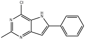 4-Chloro-2-Methyl-6-phenyl-5H-pyrrolo[3,2-d]pyriMidine Structure