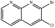 2-BroMo-3-클로로-1,8-나프티리딘 구조식 이미지