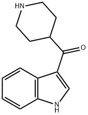 1H-Indol-3-yl(4-piperidyl) ketone 구조식 이미지