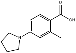 2-메틸-4-(1-피롤리디닐)벤조산 구조식 이미지