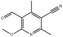 5-ForMyl-6-Methoxy-2,4-diMethylnicotinonitrile Structure