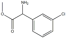 Methyl 2-aMino-2-(3-chlorophenyl)acetate 구조식 이미지