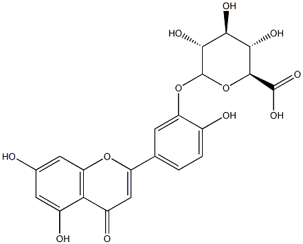 Luteolin-3'-D-glucuronide 구조식 이미지