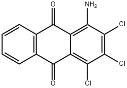 1-AMino-2,3,4-트리클로로안트라센-9,10-디온 구조식 이미지