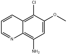 5-클로로-6-메톡시퀴놀린-8-aMine 구조식 이미지