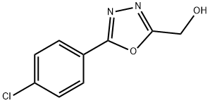 [5-(4-클로로페닐)-1,3,4-옥사디아졸-2-일]메탄올 구조식 이미지