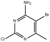 5-BroMo-2-chloro-6-MethylpyriMidin-4-aMine Structure