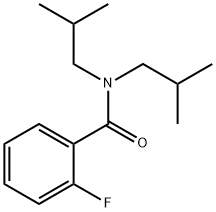 2-플루오로-N,N-디이소부틸벤자미드 구조식 이미지