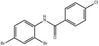 N-(2,4-디브로모페닐)-4-클로로벤즈미드 구조식 이미지