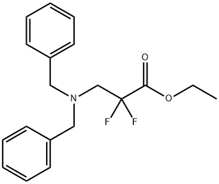 에틸3-(디벤질라미노)-2,2-디플루오로프로파노에이트 구조식 이미지