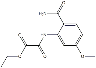 ethyl 2-(2-carbaMoyl-5-MethoxyphenylaMino)-2-oxoacetate Structure