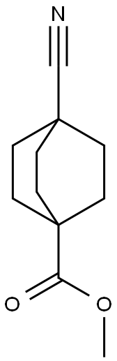 Methyl 4-cyanobicyclo[2.2.2]octane-1-carboxylate Structure