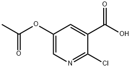 5-Acetoxy-2-chloronicotinic acid Structure