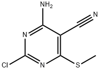 5-피리미딘카르보니트릴,4-aMino-2-클로로-6-(메틸티오) 구조식 이미지