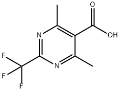 4,6-dimethyl-2-(trifluoromethyl)pyrimidine-5-carboxylic acid Structure