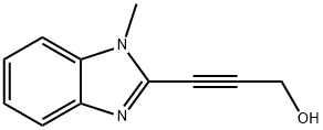 2-Propyn-1-ol,3-(1-methyl-1H-benzimidazol-2-yl)-(9CI) 구조식 이미지