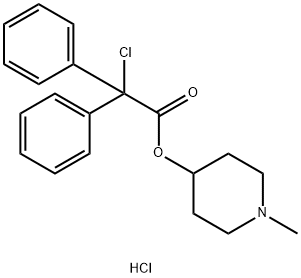 54556-99-9 Chloro-diphenyl-acetic acid 1-Methyl-piperidin-4-yl ester
