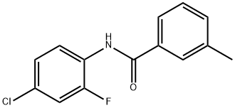 N-(2-Fluoro-4-chlorophenyl)-3-MethylbenzaMide, 97% Structure