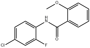 N-(2-Fluoro-4-chlorophenyl)-2-MethoxybenzaMide, 97% Structure