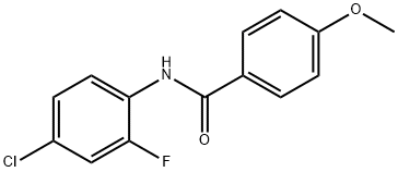 N-(2-Fluoro-4-chlorophenyl)-4-MethoxybenzaMide, 97% 구조식 이미지