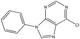 6-클로로-9-페닐-9H-퓨린 구조식 이미지
